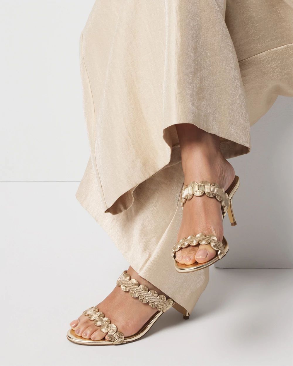 Double Strapped Heeled Sandal | White House Black Market